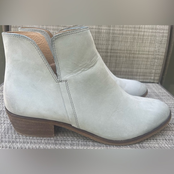 Splendid Fine Leather Suede Hamptyn Boots Sky Blue Grey Sz 9 - Picture 3 of 9